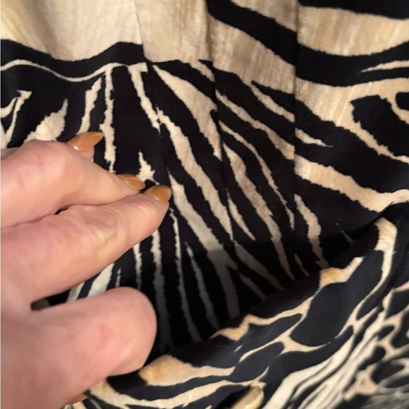 Harve Benard Zebra Print Teddy Jacket Vintage!! Three quarter length - Picture 4 of 9